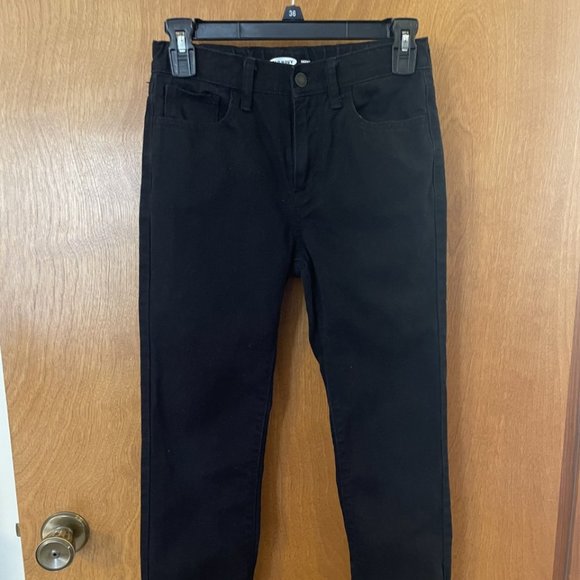 Boys Old Navy Black Skinny Straight Leg Jeans Size 12 EUC - Picture 2 of 7